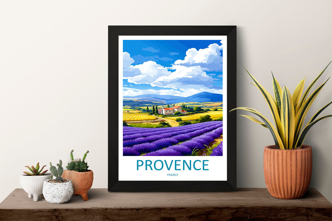 Provence Travel Print Wall Art Provence Wall Hanging Home Décor Provence Gift Art Lovers France Art Lover Gift Provence Art Provence Art