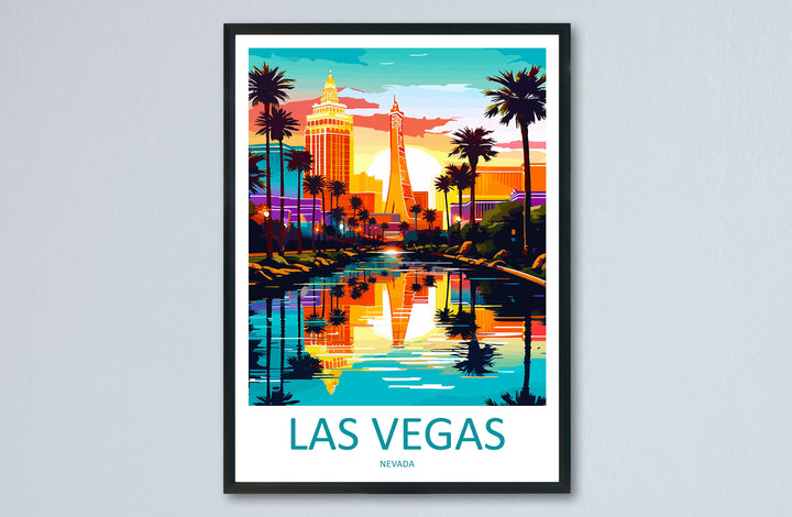 Las Vegas Travel Print Wall Art Las Vegas Wall Hanging Home Décor Las Vegas Gift Art Lovers Nevada Art Lover Gift Las Vegas Wall Décor