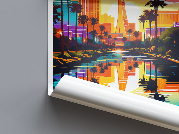 Las Vegas Travel Print Wall Art Las Vegas Wall Hanging Home Décor Las Vegas Gift Art Lovers Nevada Art Lover Gift Las Vegas Wall Décor