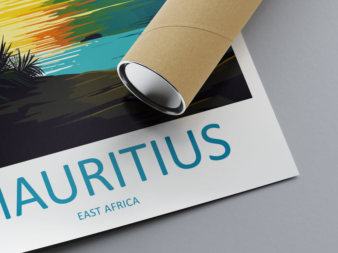 Mauritius Travel Print Wall Art Mauritius Wall Hanging Home Décor Mauritius Gift Art Lovers East Africa Art Lover Gift Mauritius Gift