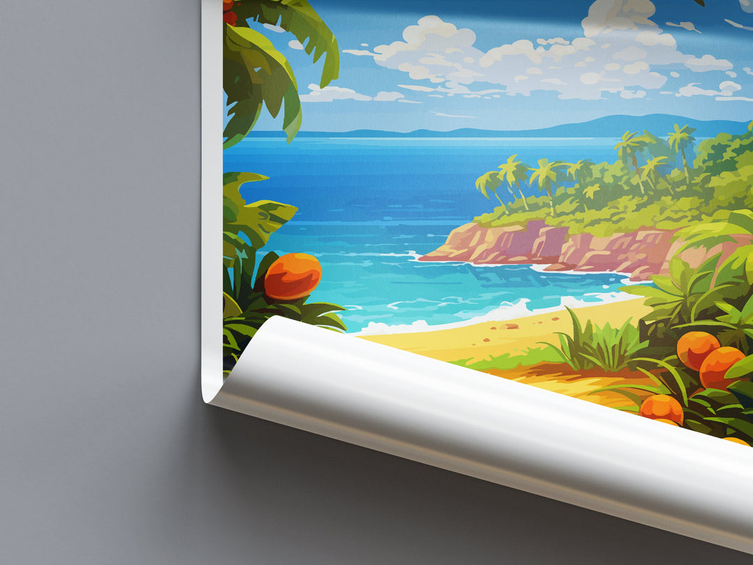 Costa Tropical Travel Print Wall Art Costa Tropical Wall Hanging Home Décor Costa Tropical Gift Art Lovers Spain Art Lover Gift Art Print