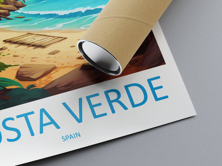 Costa Verde Travel Print Wall Art Costa Verde Wall Hanging Home Décor Costa Verde Gift Art Lovers Spain Art Lover Gift Art Print