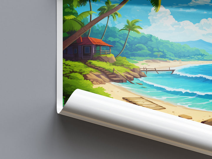 Costa Verde Travel Print Wall Art Costa Verde Wall Hanging Home Décor Costa Verde Gift Art Lovers Spain Art Lover Gift Art Print