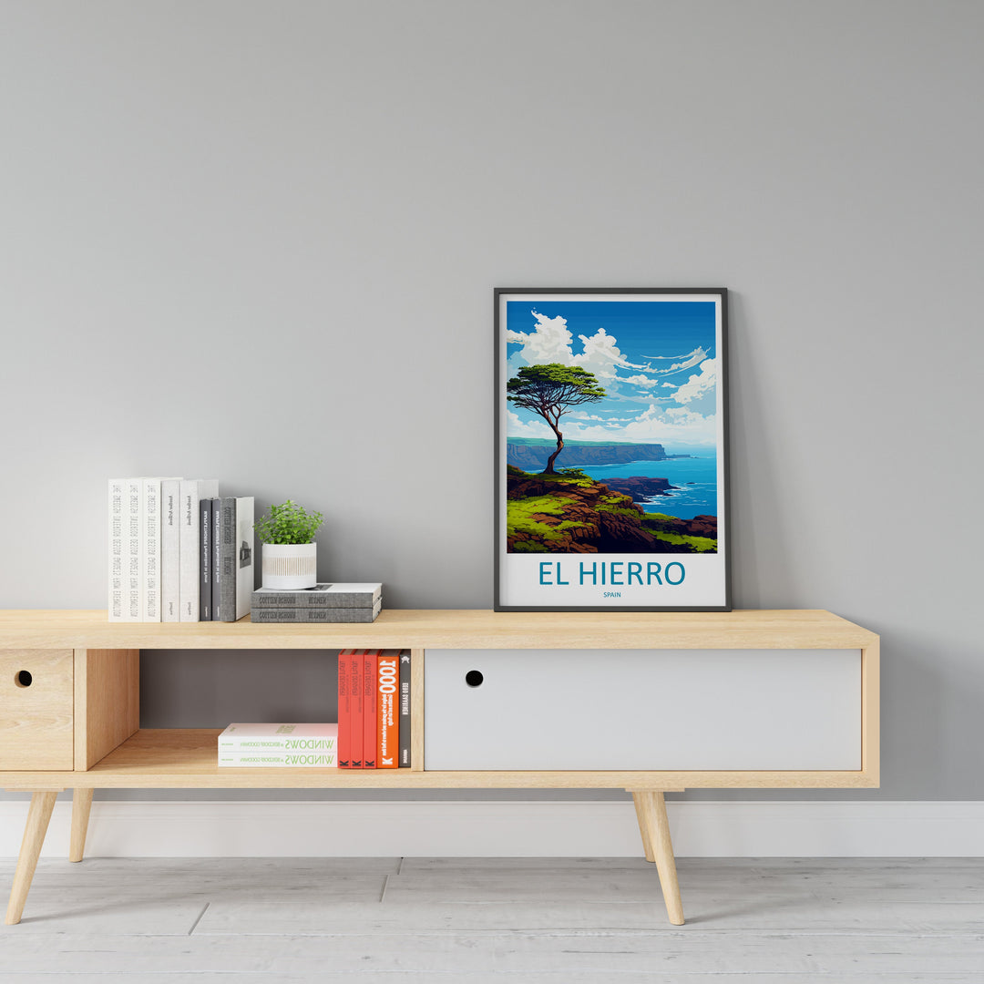 El Hierro Travel Print Wall Art El Hierro Wall Hanging Home Décor El Hierro Gift Art Lovers Spain Art Lover Gift Art Print