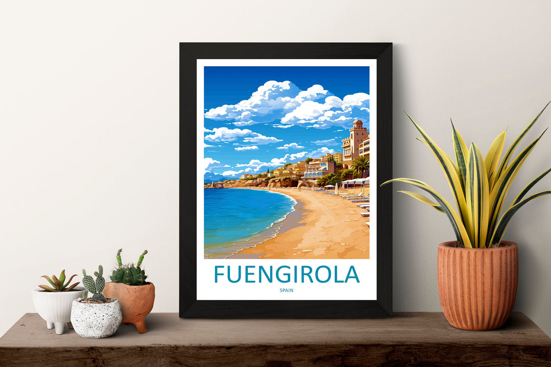 Fuengirola Travel Print Wall Art Fuengirola Wall Hanging Home Décor Fuengirola Gift Art Lovers Spain Art Lover Gift Art Print