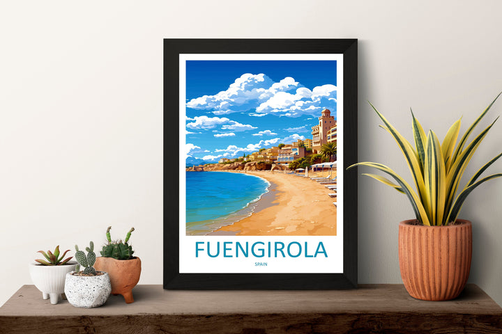 Fuengirola Travel Print Wall Art Fuengirola Wall Hanging Home Décor Fuengirola Gift Art Lovers Spain Art Lover Gift Art Print