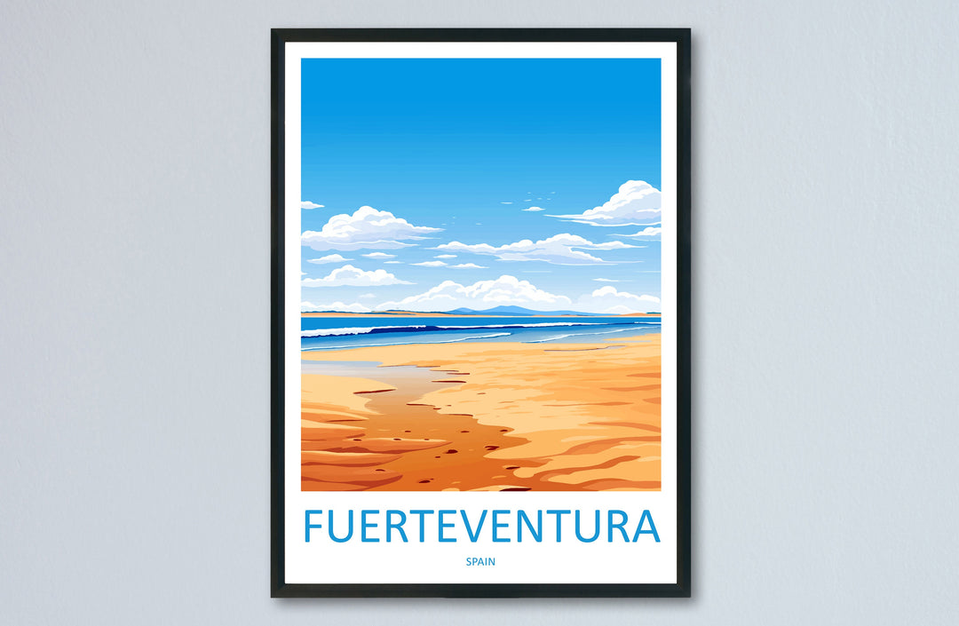 Fuerteventura Travel Print Wall Art Fuerteventura Wall Hanging Home Décor Fuerteventura Gift Art Lovers Spain Art Lover Gift Fuerteventura