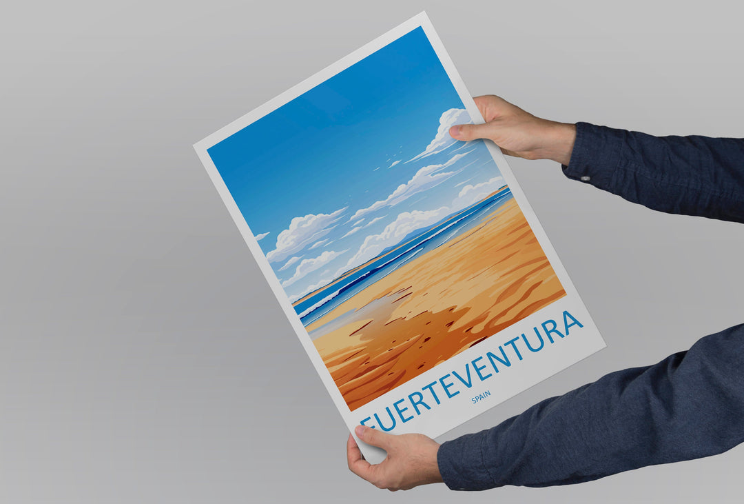 Fuerteventura Travel Print Wall Art Fuerteventura Wall Hanging Home Décor Fuerteventura Gift Art Lovers Spain Art Lover Gift Fuerteventura