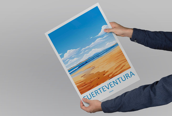 Fuerteventura Travel Print Wall Art Fuerteventura Wall Hanging Home Décor Fuerteventura Gift Art Lovers Spain Art Lover Gift Fuerteventura