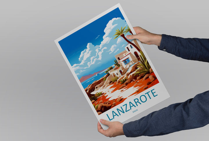 Lanzarote Travel Print Wall Art Lanzarote Wall Hanging Home Décor Lanzarote Gift Art Lovers Spain Art Lover Gift Lanzarote Wall Décor