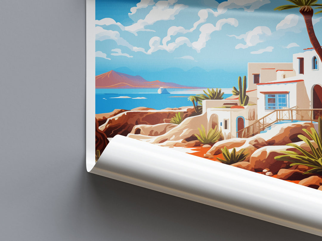 Lanzarote Travel Print Wall Art Lanzarote Wall Hanging Home Décor Lanzarote Gift Art Lovers Spain Art Lover Gift Lanzarote Wall Décor