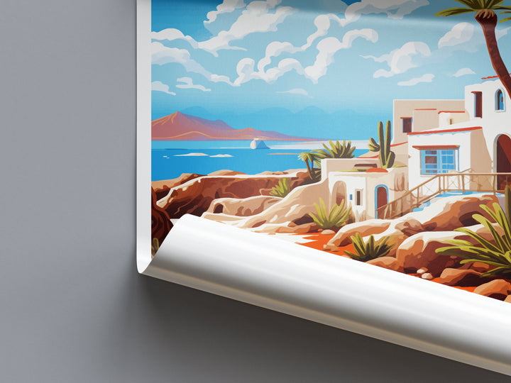 Lanzarote Travel Print Wall Art Lanzarote Wall Hanging Home Décor Lanzarote Gift Art Lovers Spain Art Lover Gift Lanzarote Wall Décor
