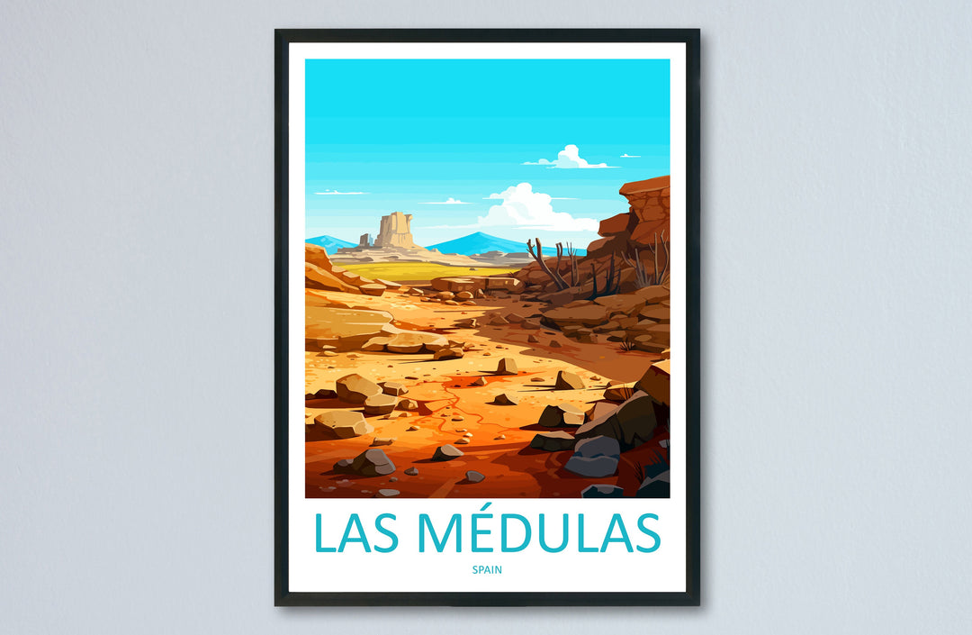 Las Médulas Travel Print Wall Art Las Médulas Wall Hanging Home Décor Las Médulas Gift Art Lovers Spain Art Lover Gift Las Médulas Wall Déco