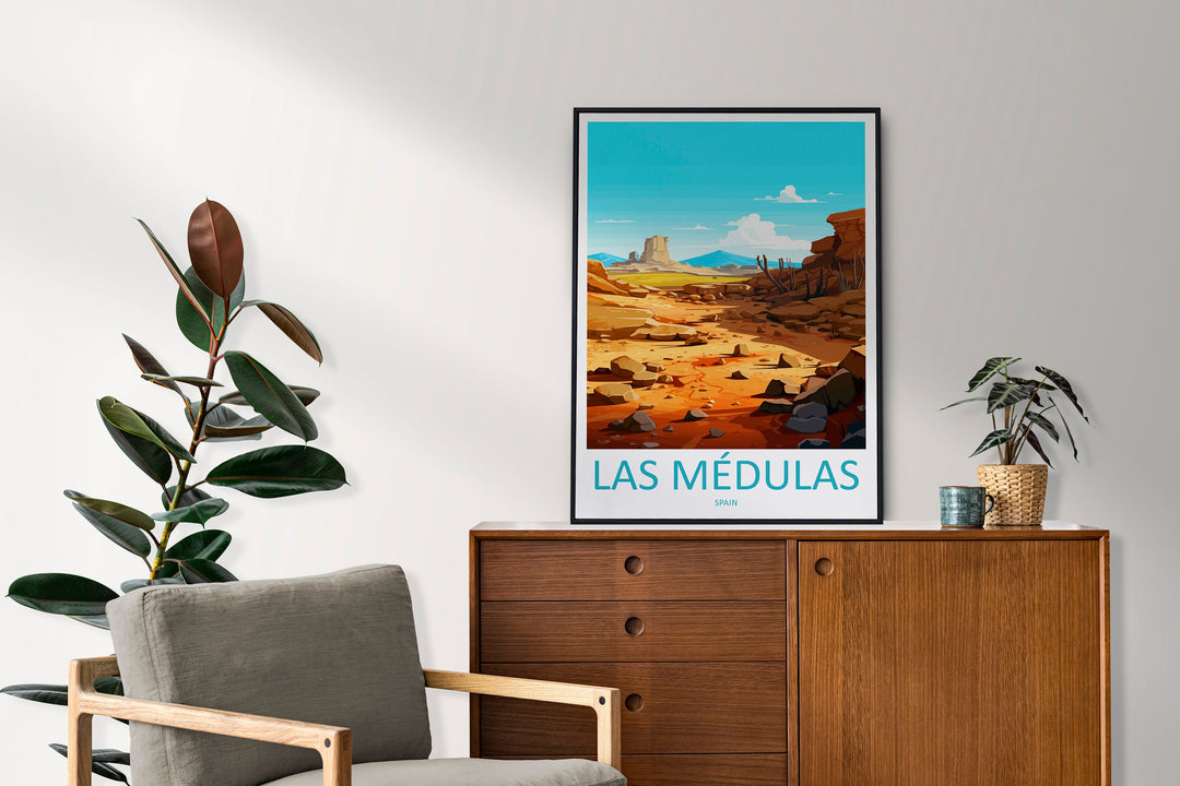 Las Médulas Travel Print Wall Art Las Médulas Wall Hanging Home Décor Las Médulas Gift Art Lovers Spain Art Lover Gift Las Médulas Wall Déco