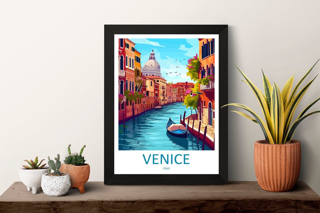 Venice Travel Print Wall Art Venice Italy Wall Hanging Home Decoration Venice Gift Art Lovers Wall Art Print Venice Italy St. Mark's Square