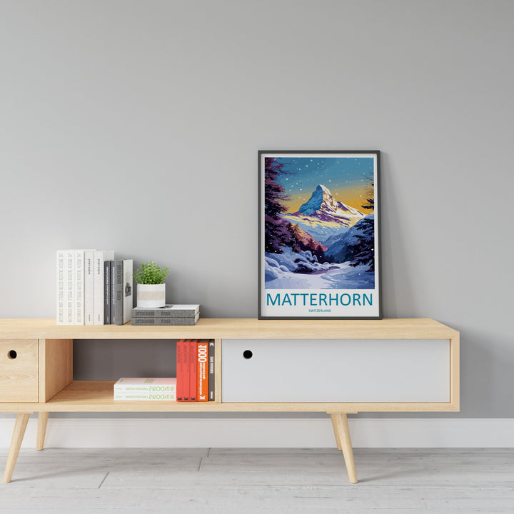 Matterhorn Travel Print Wall Art Matterhorn Wall Hanging Home Décor Matterhorn Gift Art Lovers Switzerland Art Lover Gift Matterhorn Travel