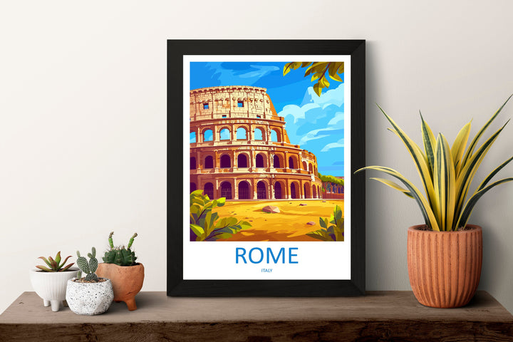 Rome Travel Print Wall Art Rome Wall Hanging Home Décor Rome Gift Art Lovers Italy Art Lover Gift Rome Print Italy Wall Art Decor