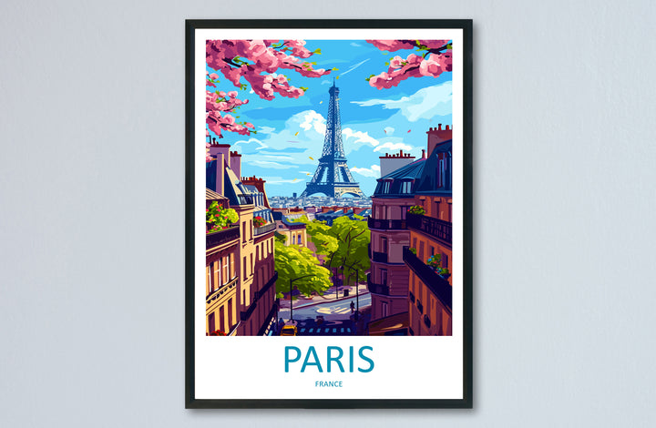 Paris Travel Print Wall Art Paris Wall Hanging Home Décor Paris Gift Art Lovers France Art Lover Gift Paris Print France Wall Art Décor