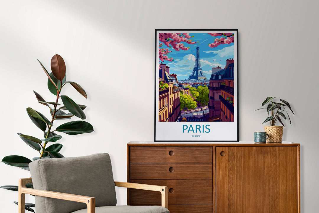 Paris Travel Print Wall Art Paris Wall Hanging Home Décor Paris Gift Art Lovers France Art Lover Gift Paris Print France Wall Art Décor