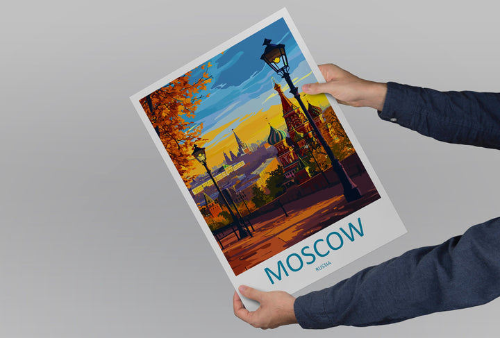 Moscow Print Moscow Home Decor Landscape Art Print Moscow Wall Art for Russia Enthusiast Gift Wall Hanging Moscow Russia Print