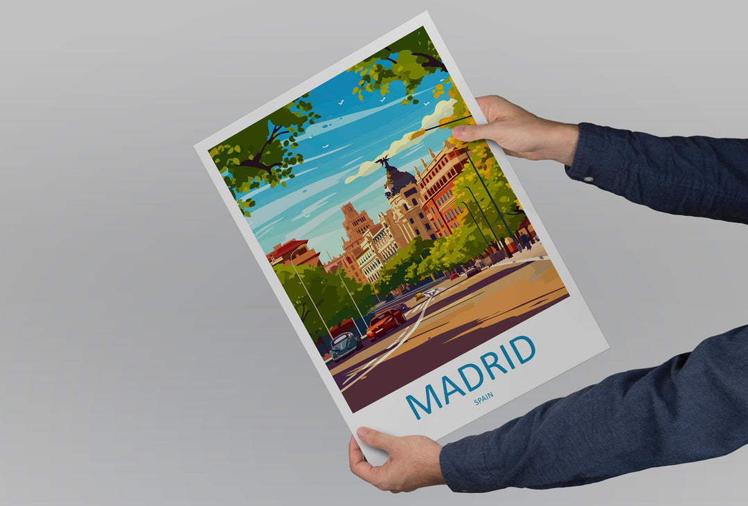 Madrid Travel Print Wall Art Madrid Wall Hanging Home Décor Madrid Gift Art Lovers Spain Art Lover Gift Madrid Wall Décor Madrid Spain Print