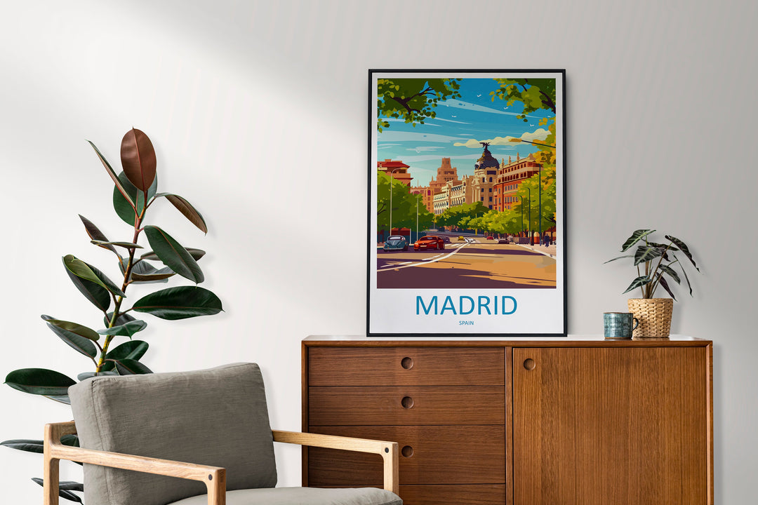Madrid Travel Print Wall Art Madrid Wall Hanging Home Décor Madrid Gift Art Lovers Spain Art Lover Gift Madrid Wall Décor Madrid Spain Print