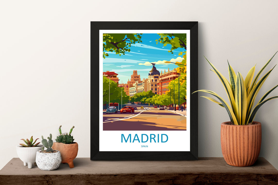 Madrid Travel Print Wall Art Madrid Wall Hanging Home Décor Madrid Gift Art Lovers Spain Art Lover Gift Madrid Wall Décor Madrid Spain Print
