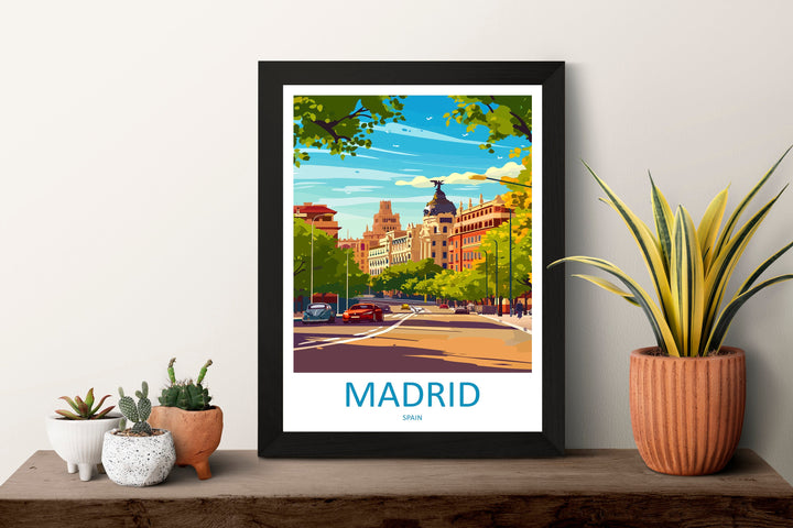 Madrid Travel Print Wall Art Madrid Wall Hanging Home Décor Madrid Gift Art Lovers Spain Art Lover Gift Madrid Wall Décor Madrid Spain Print