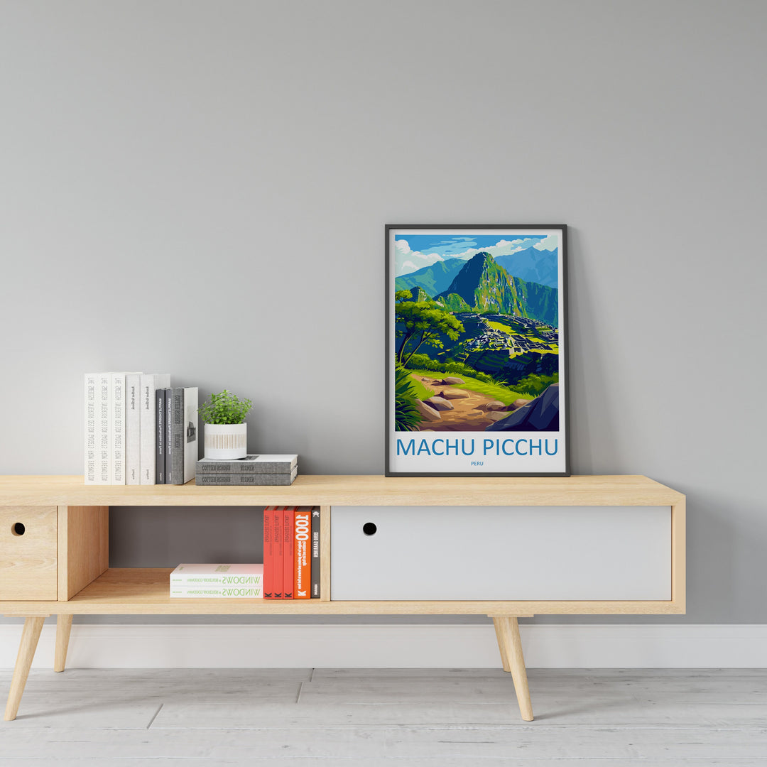 Machu Picchu Travel Print Wall Art Machu Picchu Wall Hanging Home Décor Machu Picchu Gift Art Lovers Peru Art Lover Gift Peru