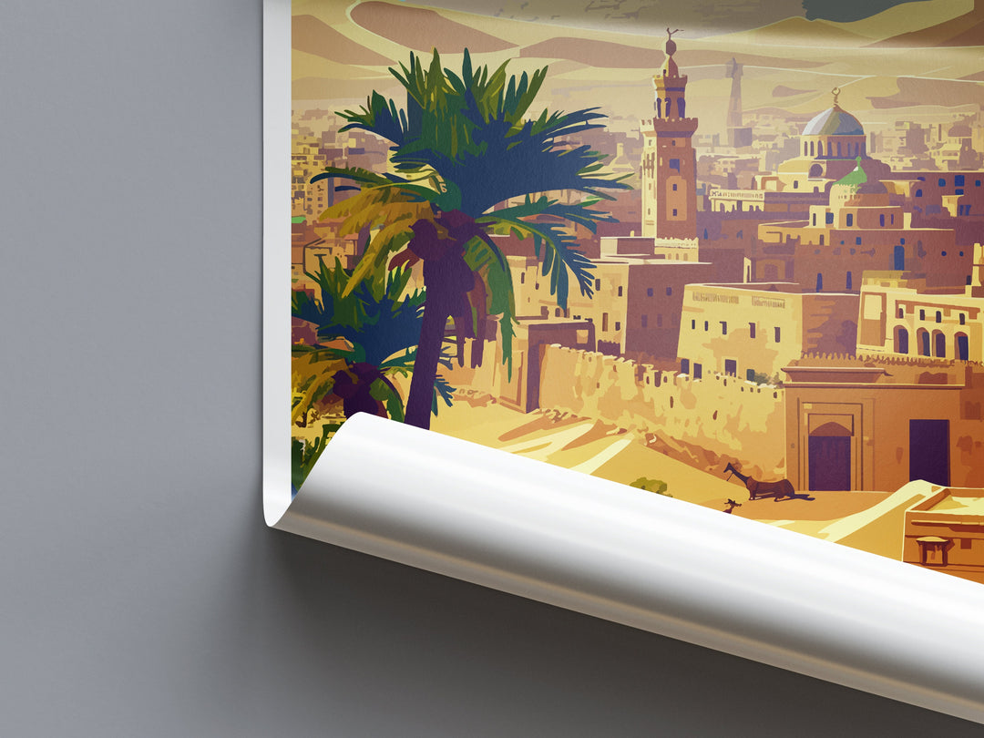 Cairo Travel Print Wall Art Cairo Egypt Wall Hanging Home Decoration Cairo Gift Art Lovers Wall Art Print Cairo Great Pyramids Of Giza