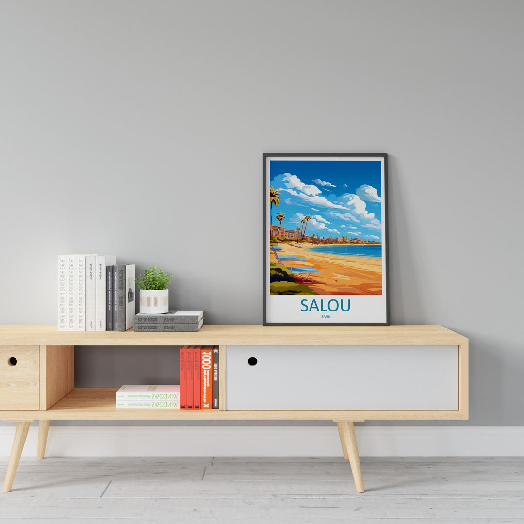 Salou Travel Print Wall Art Salou Wall Hanging Home Décor Salou Gift Art Lovers Spain Art Lover Gift Salou Print Spain Wall Art
