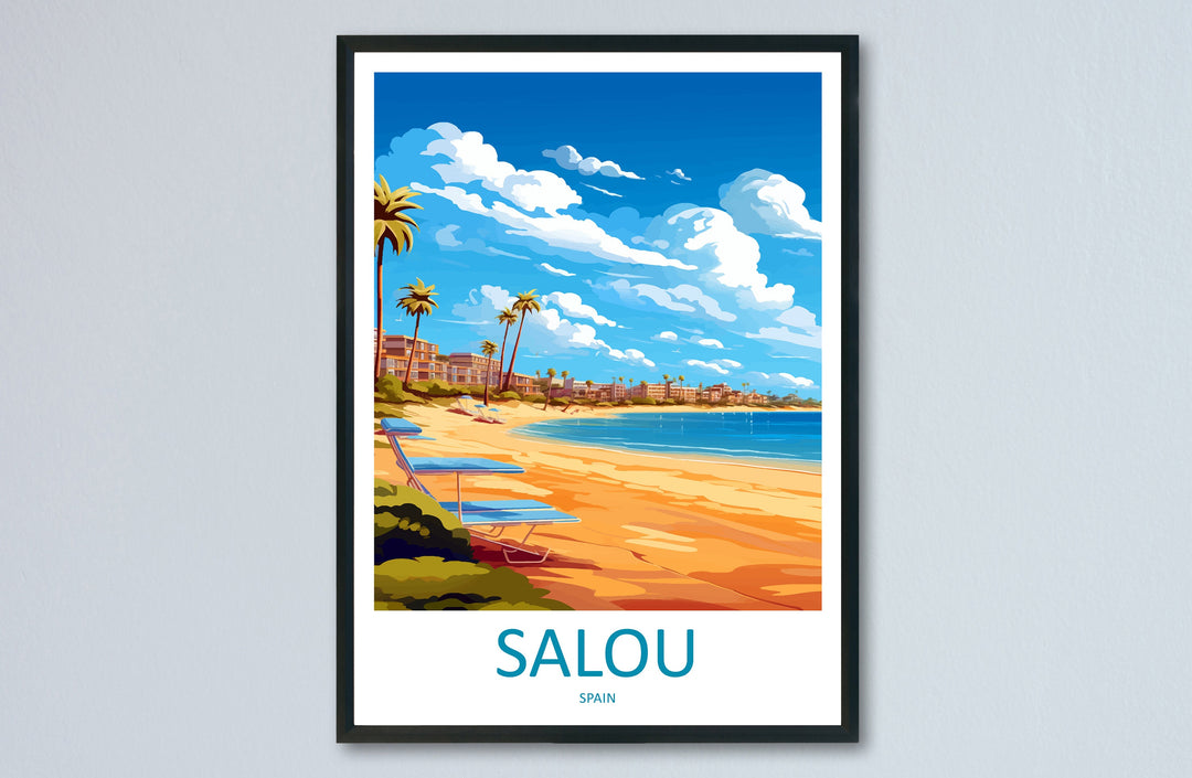 Salou Travel Print Wall Art Salou Wall Hanging Home Décor Salou Gift Art Lovers Spain Art Lover Gift Salou Print Spain Wall Art