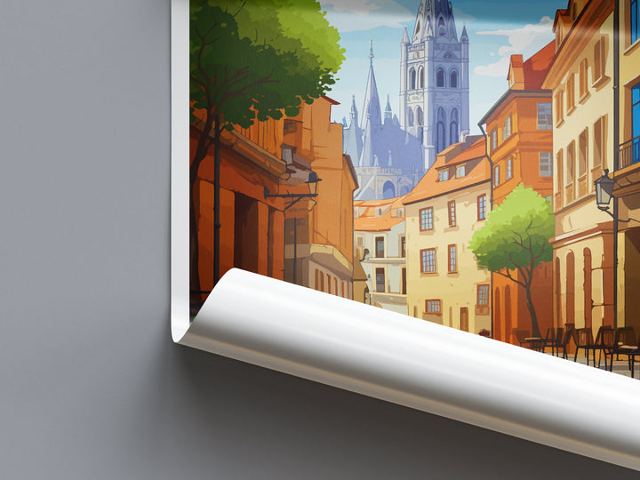 Oviedo Travel Print Wall Art Oviedo Wall Hanging Home Décor Oviedo Gift Art Lovers Spain Art Lover Gift Oviedo Spain Poster Art