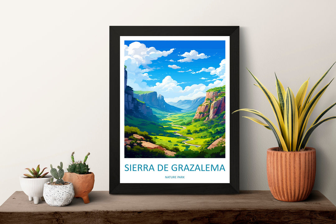 Sierra De Grazalema Travel Print Wall Art Sierra De Grazalema Wall Hanging Home Décor Sierra De Grazalema Gift Art Lovers Spain Art Lover