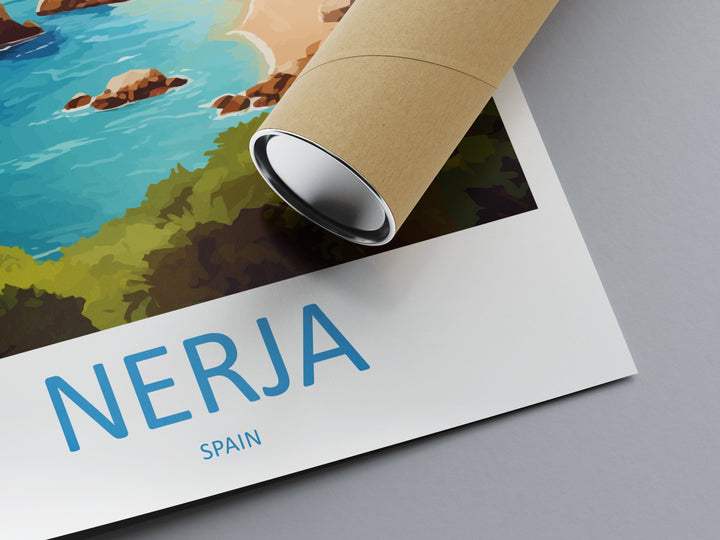 Nerja Travel Print Wall Art Nerja Wall Hanging Home Décor Nerja Gift Art Lovers Spain Art Lover Gift Nerja Wall Décor