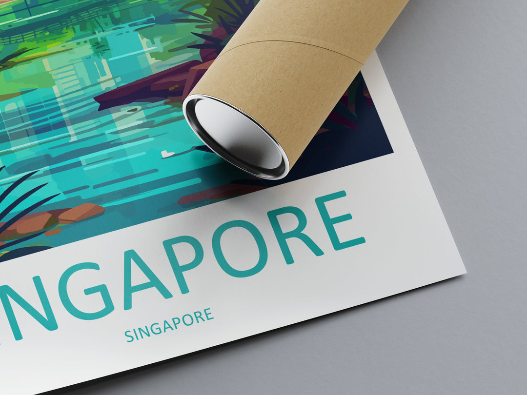 Singapore Travel Print Wall Art Singapore Wall Hanging Home Decoration Singapore Gift Art Lovers Wall Art Singapore