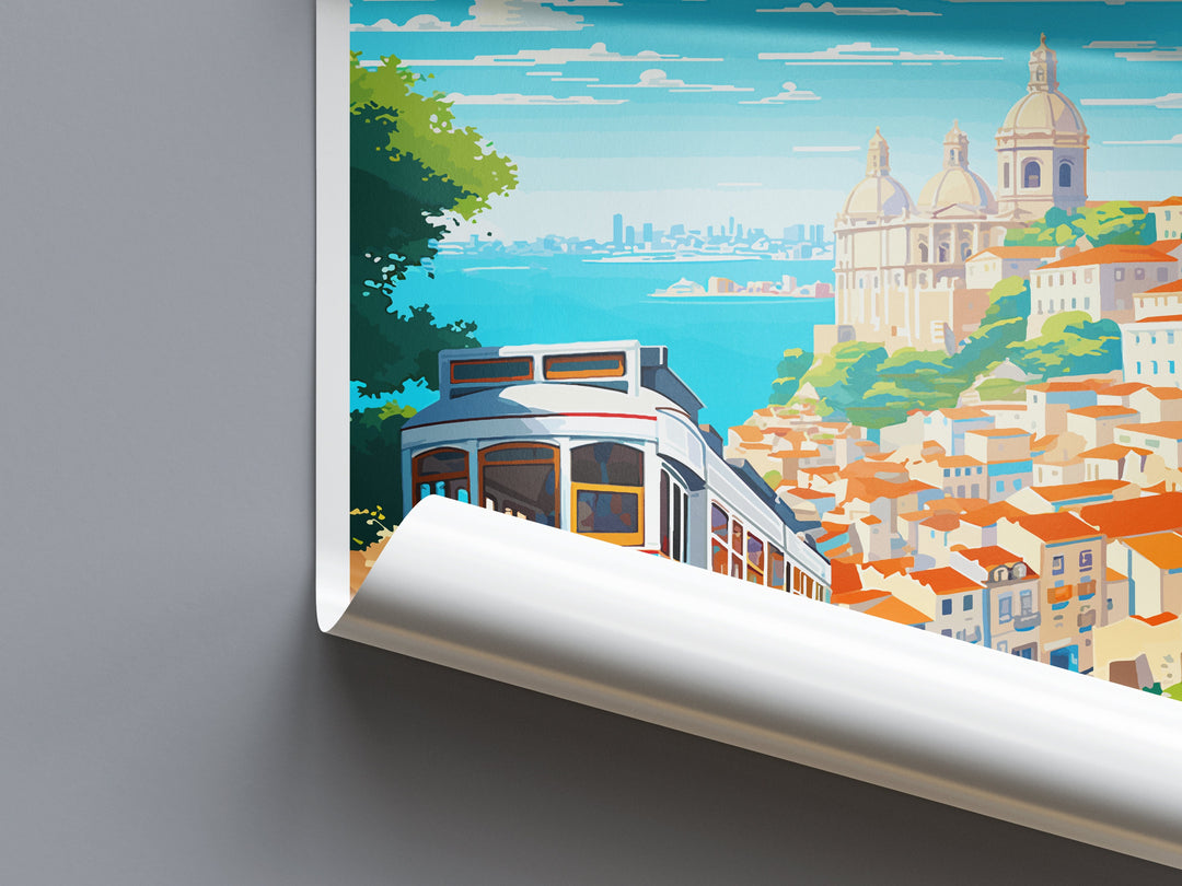Lisbon Travel Print Wall Art Lisbon Wall Hanging Home Décor Lisbon Gift Art Lovers Portugal Art Lover Gift Lisbon Wall Décor Lisbon Tram Art