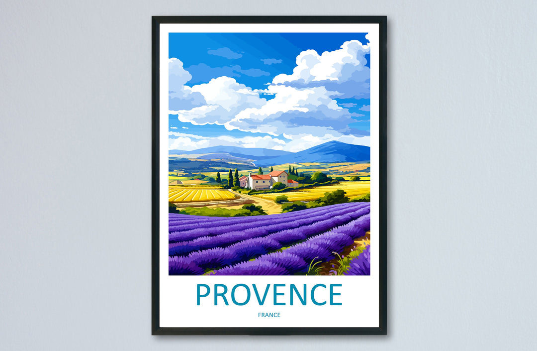 Provence Travel Print Wall Art Provence Wall Hanging Home Décor Provence Gift Art Lovers France Art Lover Gift Provence Art Provence Art