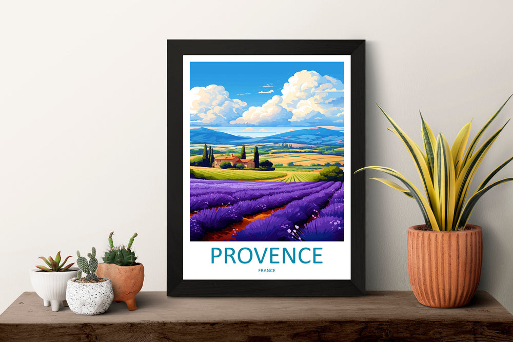 Provence Travel Print Wall Art Provence Wall Hanging Home Décor Provence Gift Art Lovers France Art Lover Gift Provence Art Provence Art