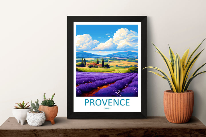 Provence Travel Print Wall Art Provence Wall Hanging Home Décor Provence Gift Art Lovers France Art Lover Gift Provence Art Provence Art