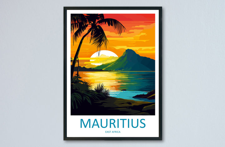 Mauritius Travel Print Wall Art Mauritius Wall Hanging Home Décor Mauritius Gift Art Lovers East Africa Art Lover Gift Mauritius Gift