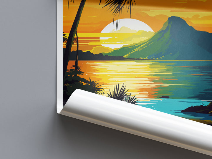 Mauritius Travel Print Wall Art Mauritius Wall Hanging Home Décor Mauritius Gift Art Lovers East Africa Art Lover Gift Mauritius Gift