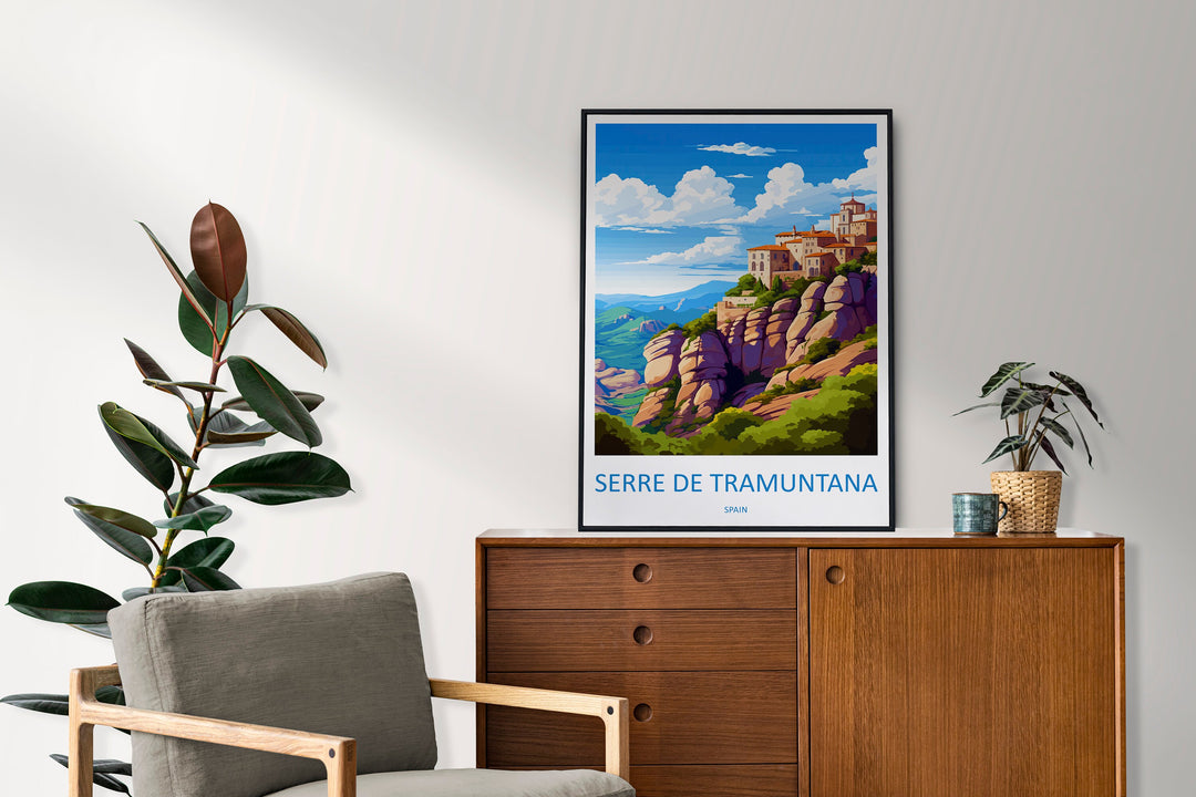 Serra de Tramuntana Travel Print Wall Art Serra de Tramuntana Wall Hanging Home Décor Serra de Tramuntana Gift Art Lovers Spain Art Lover