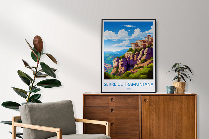 Serra de Tramuntana Travel Print Wall Art Serra de Tramuntana Wall Hanging Home Décor Serra de Tramuntana Gift Art Lovers Spain Art Lover