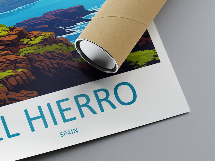 El Hierro Travel Print Wall Art El Hierro Wall Hanging Home Décor El Hierro Gift Art Lovers Spain Art Lover Gift Art Print