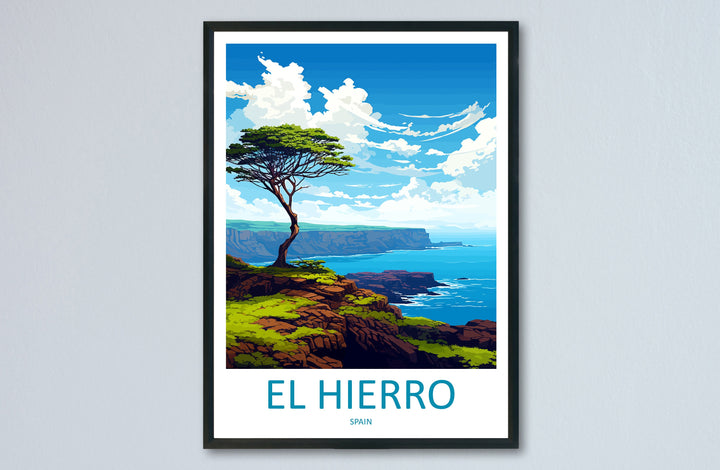 El Hierro Travel Print Wall Art El Hierro Wall Hanging Home Décor El Hierro Gift Art Lovers Spain Art Lover Gift Art Print