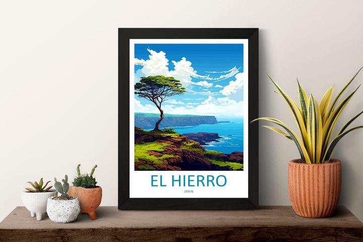 El Hierro Travel Print Wall Art El Hierro Wall Hanging Home Décor El Hierro Gift Art Lovers Spain Art Lover Gift Art Print