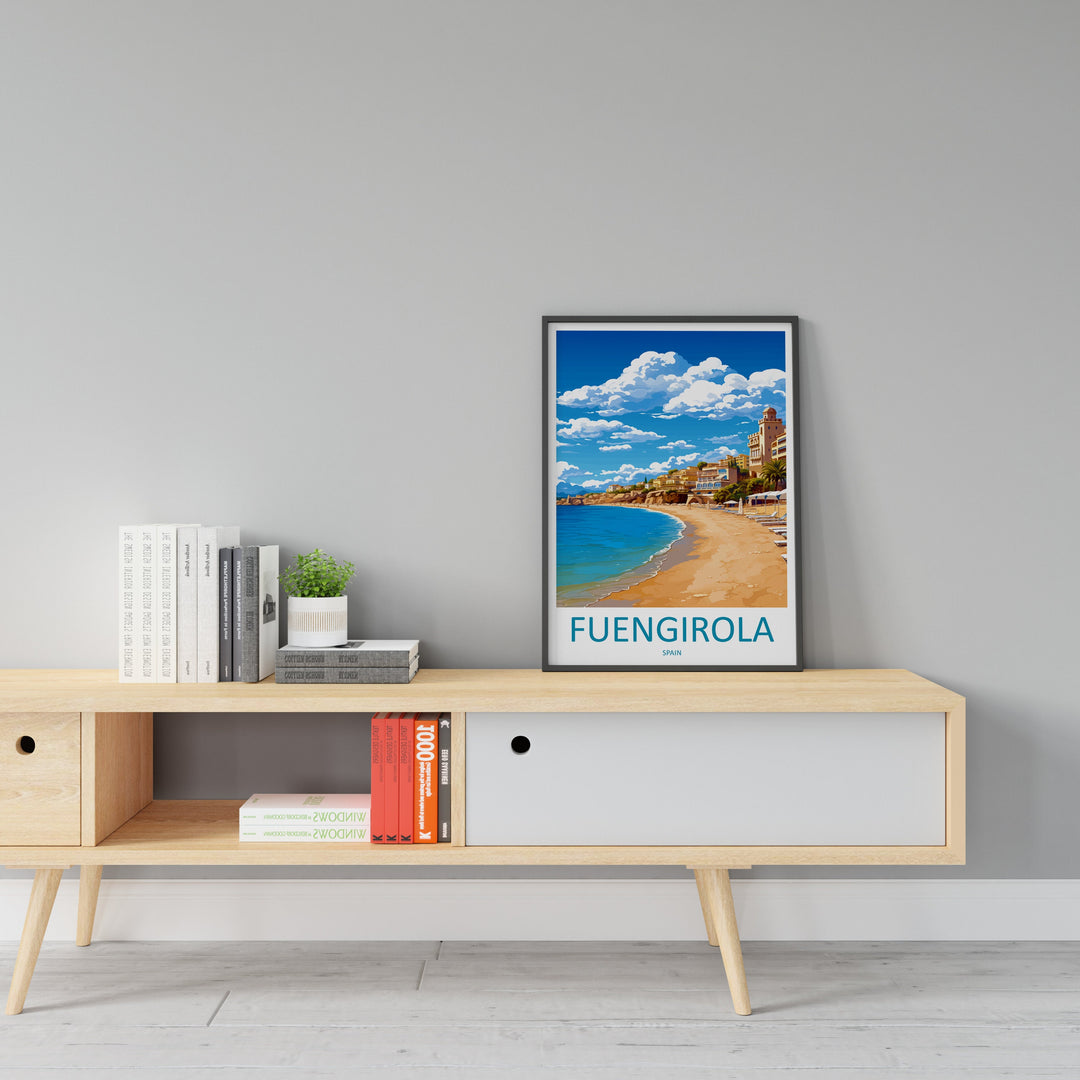 Fuengirola Travel Print Wall Art Fuengirola Wall Hanging Home Décor Fuengirola Gift Art Lovers Spain Art Lover Gift Art Print