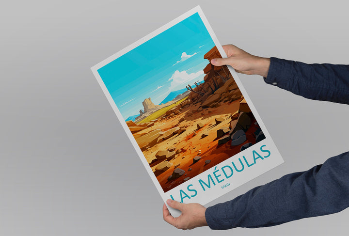 Las Médulas Travel Print Wall Art Las Médulas Wall Hanging Home Décor Las Médulas Gift Art Lovers Spain Art Lover Gift Las Médulas Wall Déco