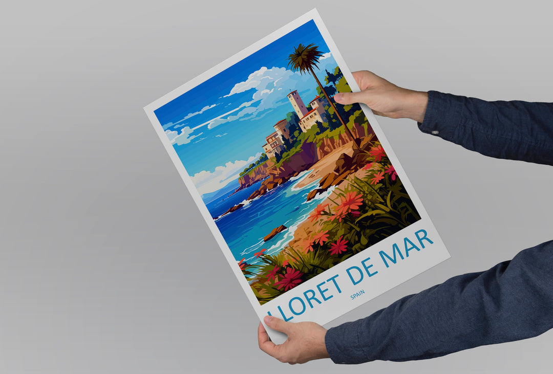 Lloret De Mar Travel Print Wall Art Lloret De Mar Wall Hanging Home Décor Lloret De Mar Gift Art Lovers Spain Art Lover Gift Lloret De Mar